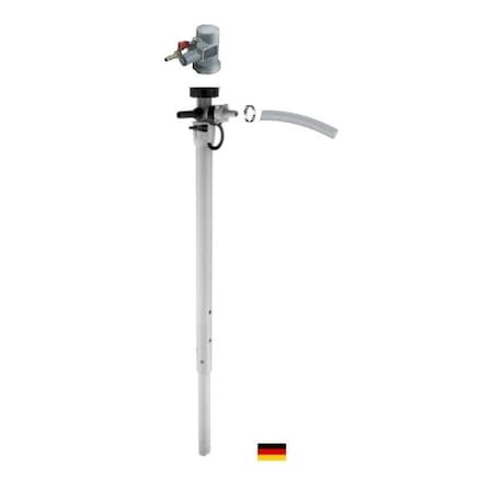 Flux Drum Pump, PP, 39" Long, Air Operated Motor, 470W Power, 6 ft hose. 24-ZORO0191